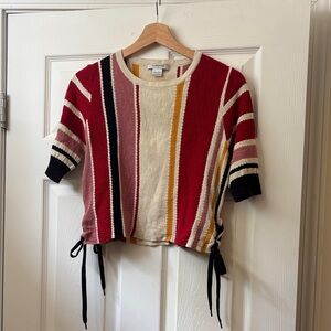 Glamorous cropped short sleeve sweater